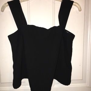 Black crop top size medium